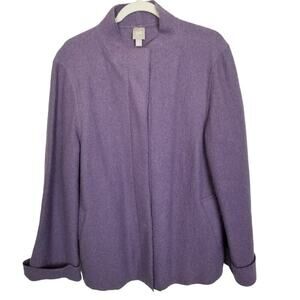 Vintage J. Jill Womens Wool Cardigan Sweater Grandmacore Hygge Rustic Cabin M